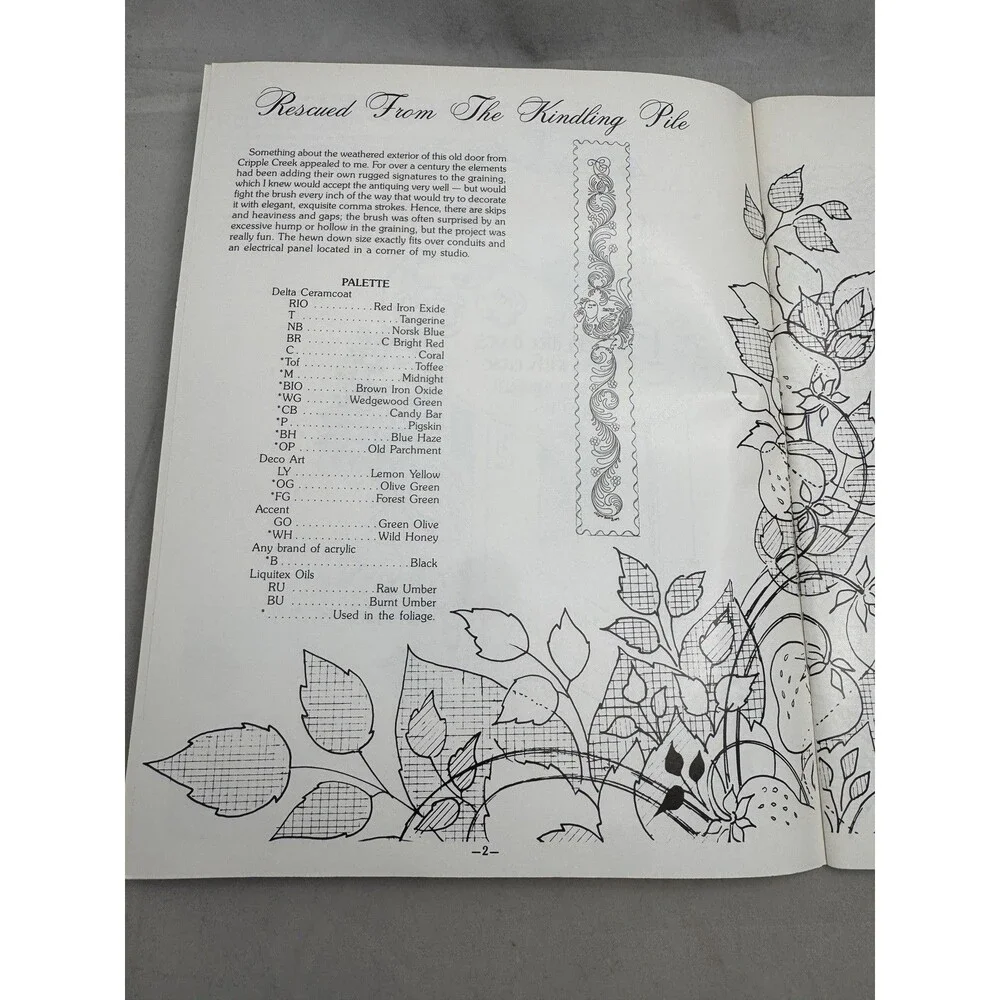 Margaret Wehking I Tole You So From Door Vol 5 Pattern Book Tole Painting 1989